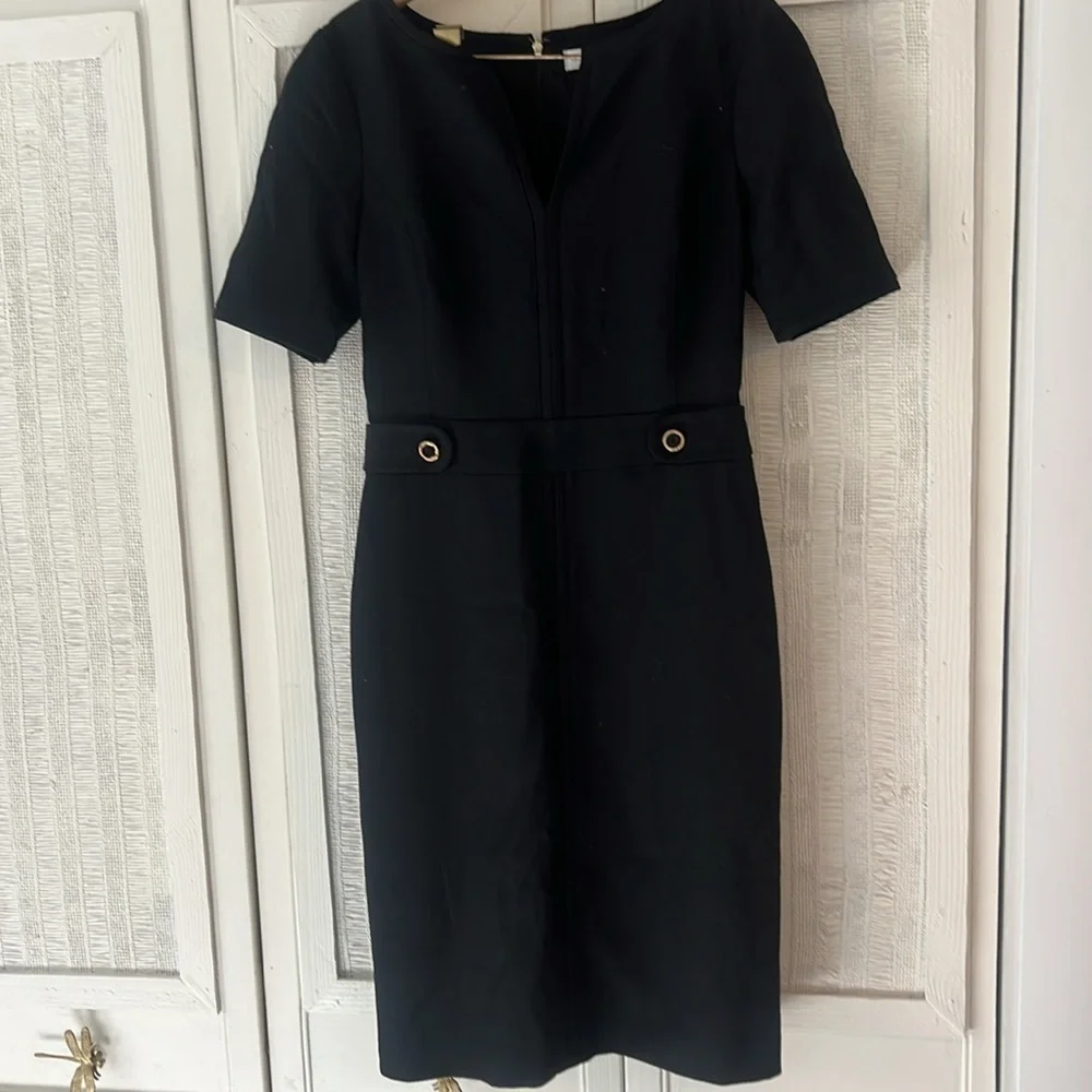 Tory Burch Lydia Sheath Dress Black size 6